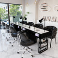 Manufacturer's new arrival widened porcelain manicure shop girls manicure table makeup chair multi-functional manicure table table and chair suit