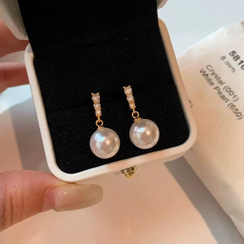 925 silver needle hong kong style retro metal earrings for women classy geometric plain hoop earrings easiest for match exaggerated work clothing earrings