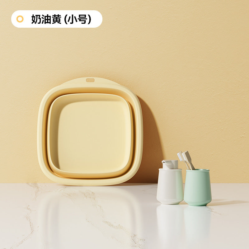Collapsible wash basin - portable travel, student dorm, home use, maternity, baby laundry, large foot soak basin