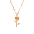 Wholesale flower necklaces, cross-border new alloy niche high-end jewelry, versatile rose pendant collarbone chain for women