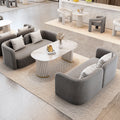 Cream style photo studio booth sofa selection table wedding dress shop order table beauty salon rest area negotiation table and chair combination