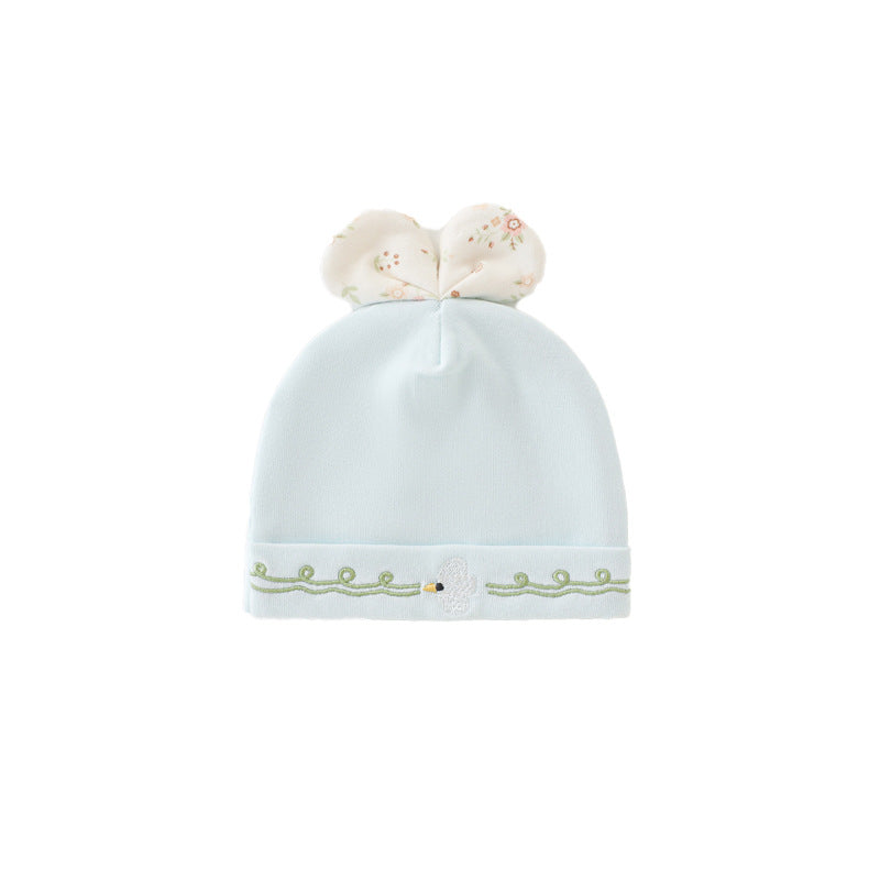 Factory direct: customizable & private label newborn double-layer cotton beanie - autumn/winter collection, seamless, skin-friendly, and adorable