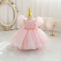 New arrival: girls' export-grade formal dress - bubble sleeve wedding gown, princess dress, birthday party dress, kids' dress