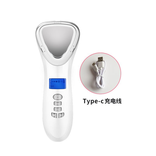 Cross-border hot and cold hammer import and export beauty instrument ultrasonic face household skin care beauty massager spot manufacturer