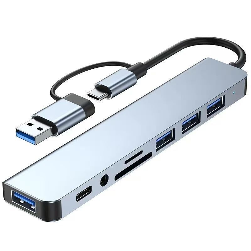 Type-c hub usb 3.0 dual port expansion dock - hub81 - connect to mouse, keyboard, and data cables for computers and tablets