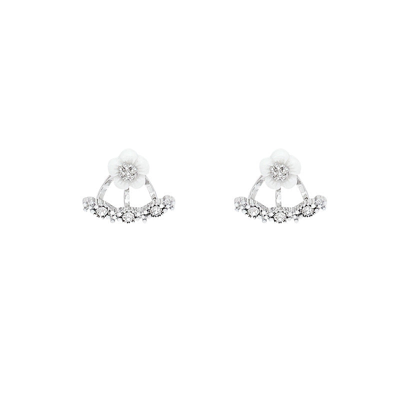 French gentle camellia earrings for women niche stylesense of design zircon row diamond earrings accessible luxuryeleganteasiest for match earrings batch