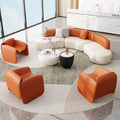 Nordic half-circle arc-shaped business sofa for office, negotiation, hotel, sales office, lobby, courtyard, rest area, and reception