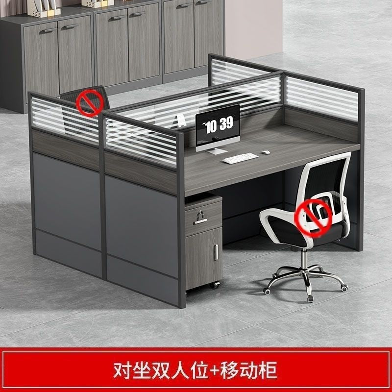 Computer desk staff slot office modern casual four, six, eighty-person slot combination screen booth desk slot