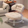 Small stool universal wheel small sofa chair soft package comfortable back chair lazy floor wiping multi-function pulley shoe changing stool