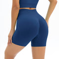 Clearance: cross-border european & american seamless knit high-waisted peach lift butt tight yoga shorts - women's activewear for running & fitness