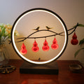 New chinoiserie gourd table lamp bedroom bedside lamp living room entrance office hotel five blessings bring in wealth and treasure fortune ornaments