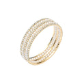 Pearl bracelet wholesale: european and american cross-border, multi-layered, lightweight luxury design, diamond-accented, high-end elastic women's bracelet