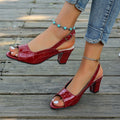 export style 2026 spring/summer new arrivals: casual & fashionable open-toe peep-toe high heel sandals - versatile plus size women's footwear