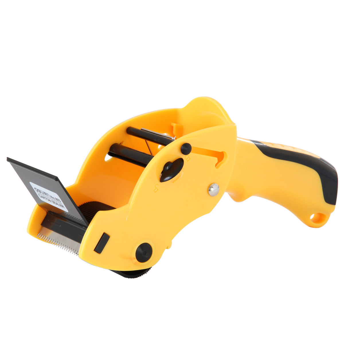 Deli 803 labor-saving box sealer, tape machine 6cm scotch tape cutter, handheld baler packer