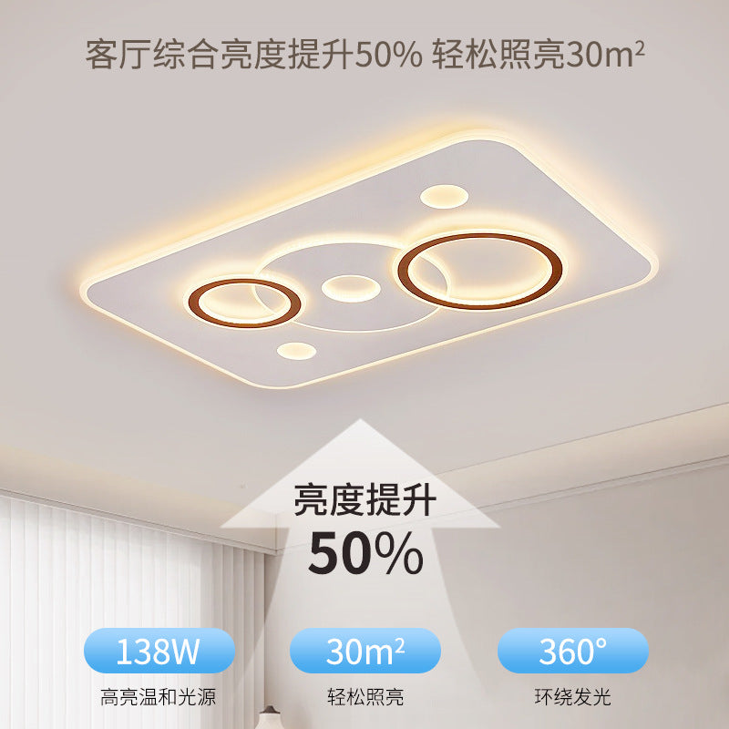 2025 new circle living room hall main light Zhongshan home improvement lighting led eye protection bedroom ceiling light bright