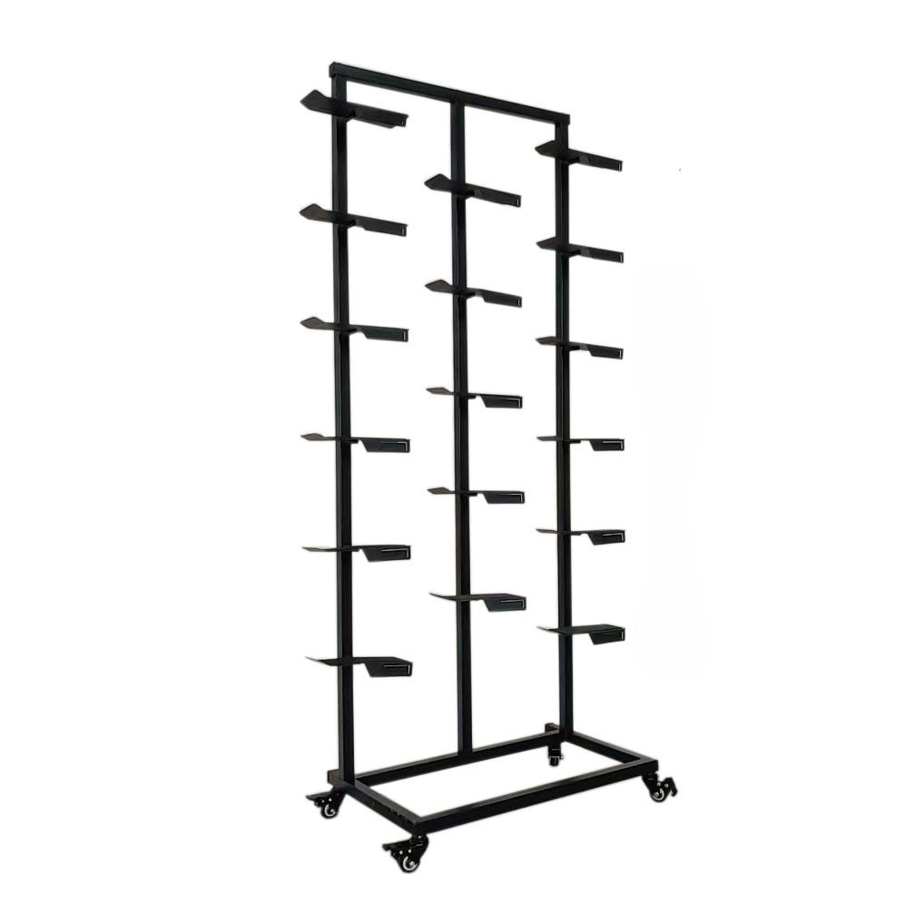 Source Factory Shopping Mall Clothing Store Multi-layer Shoe Rack Display Rack Single and Double-sided Floor Iron Shoe Display Rack