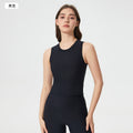 Spring/summer new high-elasticity padded sleeveless yoga top - push-up, shockproof, running & fitness sports bra for women - d25041