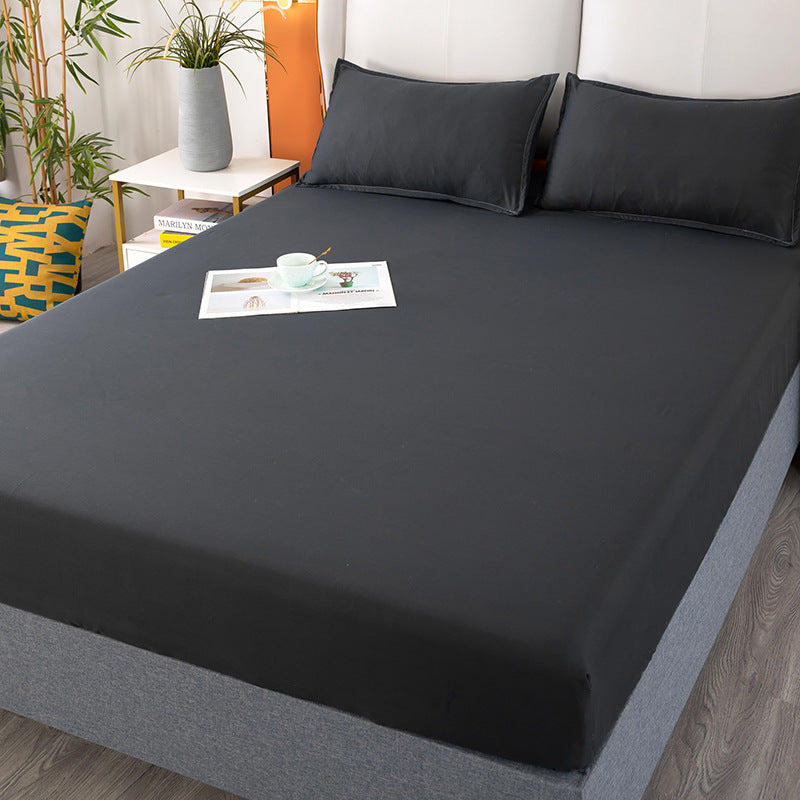 Pure color bed cover single piece bed cover three piece set simmons bed skirt one circle elastic all inclusive fitted sheet bed bag