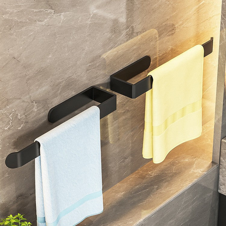 Hanging towel rackaccessible luxury bath towel hanging rod bathroom punch-free shelf bathroom storage rod storage hook hanging rack