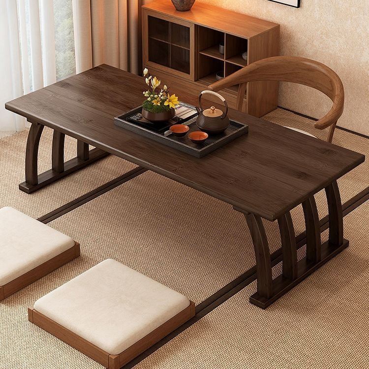 Bay window chinoiserie carpet tatami casual tea table window sill small coffee table bamboo low table kang table for home balcony