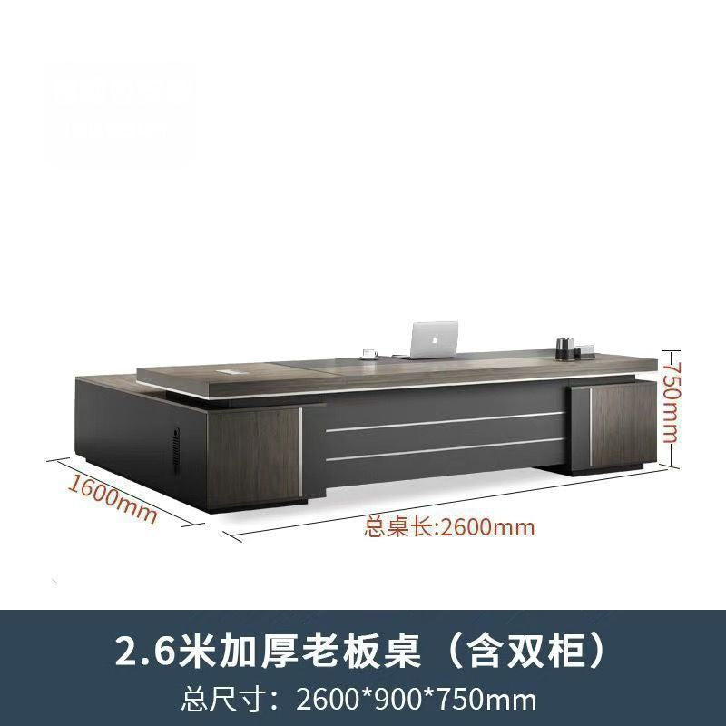 Saint li office desk - luxe executive office set: modern minimalist manager desk and chair combination - cross-border e-commerce