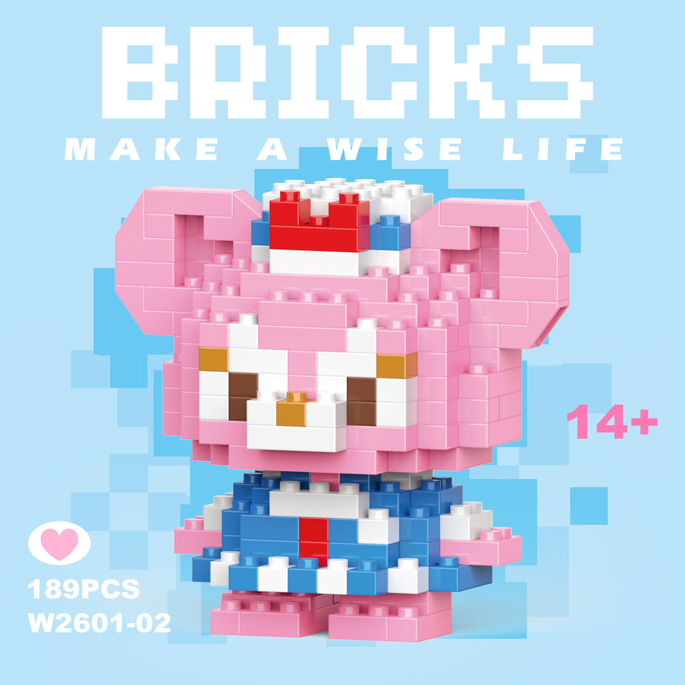 Compatible with lego bricks, children's educational blind box figurines, assembly toys, gifts, micro-pellet building blocks for boys and girls