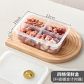 Food-grade divided crisper box, food preparation, vegetables, frozen, lidded packaging box, for home refrigerator special storage box