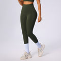 High-waisted shaping yoga leggings - designer style, slimming, butt-lifting, pocketed workout pants for women