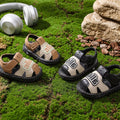 Jiao jiao shoes  summer soft sole non-slip baby sandals, 1-2 years old boys and girls, princess closed-toe infant first walker shoes