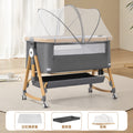Foldable movable adjustable height crib newborn portable baby bed patchwork bed multifunctional baby bed