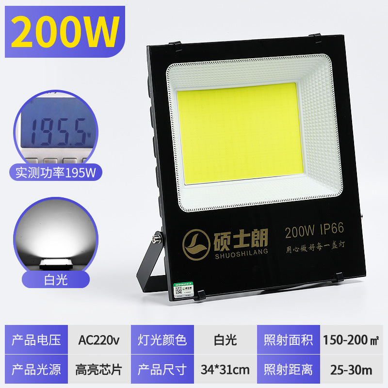 Master Lang led flood light square cob outdoor waterproof super bright construction site lighting searchlight high power floodlight
