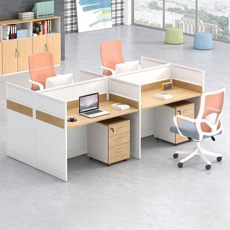 Saint li office desk set - minimalist executive computer desk, chair, partition, booth, and workstation