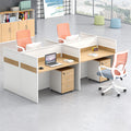 Saint li office desk set - minimalist executive computer desk, chair, partition, booth, and workstation