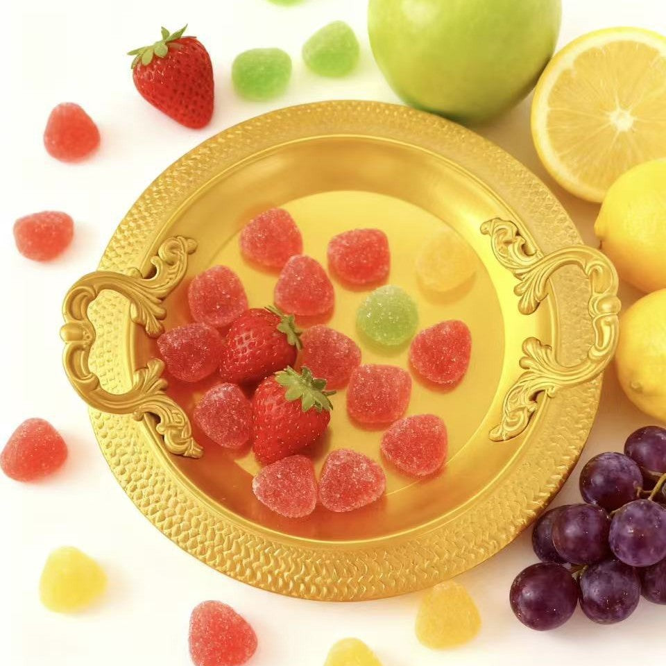 Manufacturer european style creative home elegant metal pattern tray party wedding hotel restaurant decoration tray