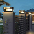 Outdoor solar post cap lights - garden, patio, villa gate, and fence lighting - waterproof post cap lights