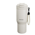 316 big mac thermos cup large capacity water cup cold ice cup stainless steel liner double drinking straw cup personalized