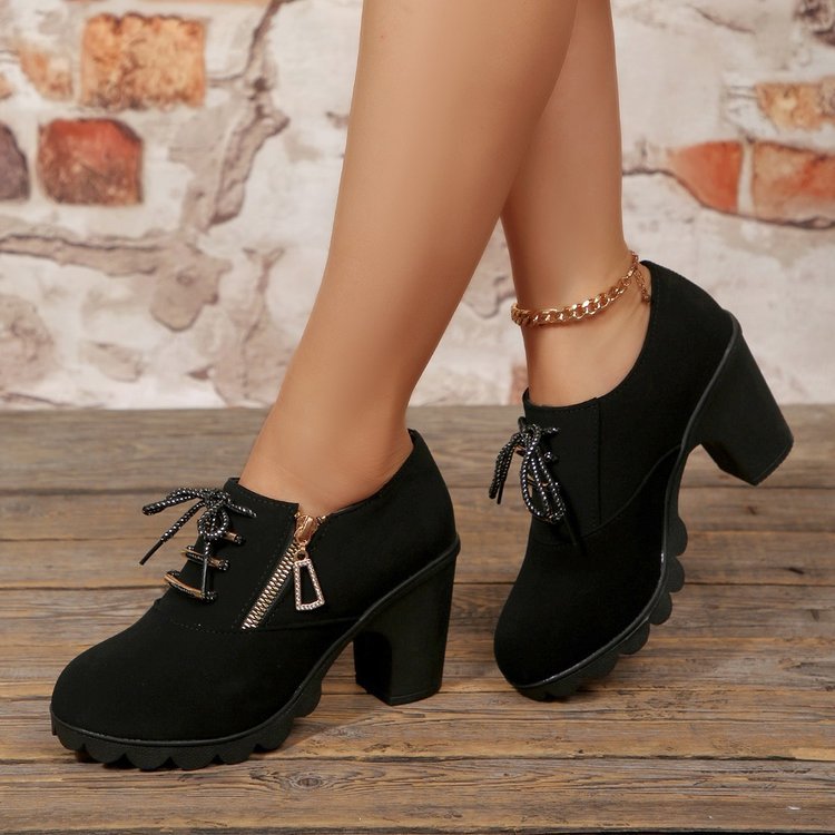 spring & fallboots short boots women's boots thick heel high heel boots shoes exportplus size women's boots