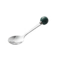 Dark green spoon