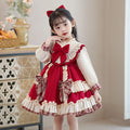 Ready-to-ship wholesale lolita dresses for girls,  new style, trendy red birthday tutu dress, baby girl lolita dress