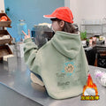 Girls' hooded sweatshirt - new autumn  collection - stylish & casual fleece-lined top for kids & teens - autumn/winter