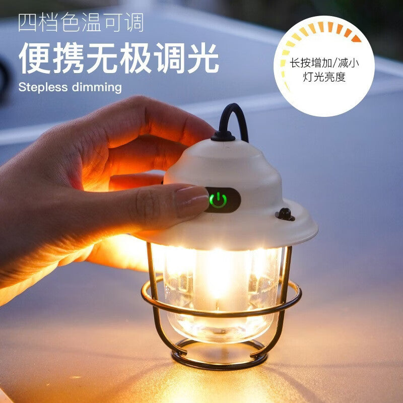 Outdoor camping lantern - ultra-long battery life, rechargeable tent light, ambient light, pine cone lamp, camping lighting, high-intensity camp light