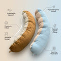 Pea-shaped detachable and washable pillow, leg support, abdominal support, waist adjustable long sleeping side sleeping slope pillow bed pillow