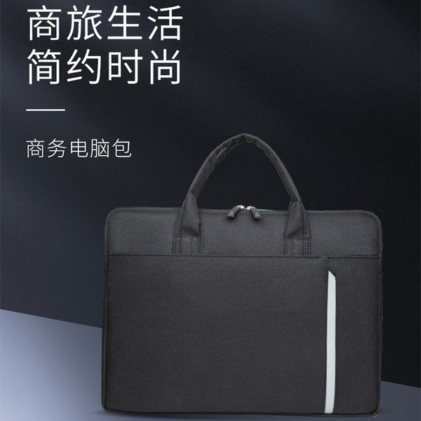 New business laptop bag gift custom logo simple texture men's and women's laptop bag