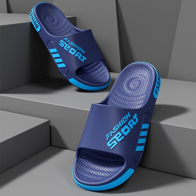 Eva summer new slippers men's outdoor plus size trendy home indoor bath soft sole wear-resistant sports sandals