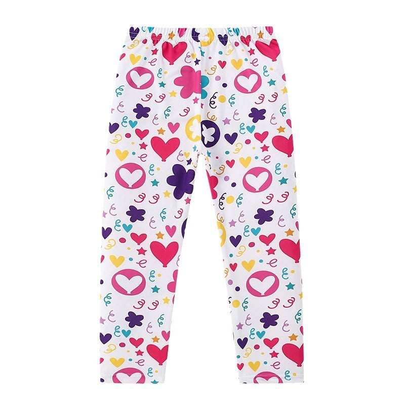 Girls' leggings - 9/10 length, lightweight milk silk, suitable for spring/summer, can be worn as outerwear, new spring  collection