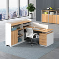 Saint li office desk and chair set - minimalist modern office partition desk for employees and finance staff