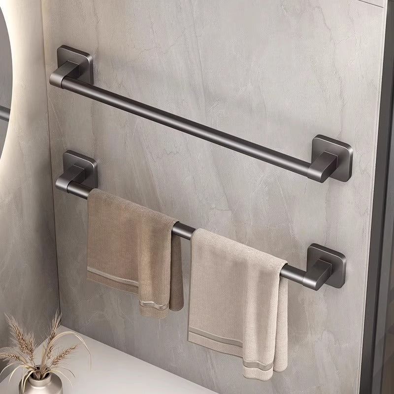 Factory direct: no-drill towel bar - wall mounted bathroom & toilet organizer rack - single rod storage hanger