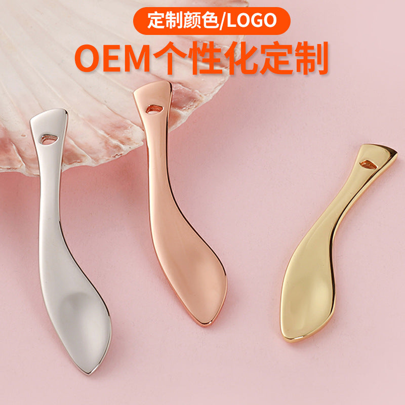 Wholesale cream & eye cream spoons - eco-friendly silver foundation spatulas - mask beauty scrapers - metal dispensing spoons