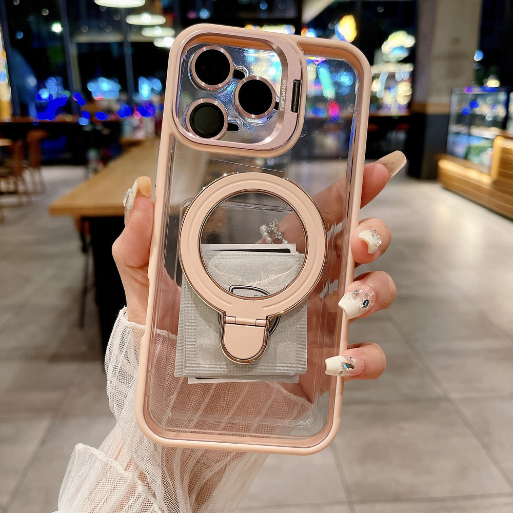Lens cover holder suitable for apple 17promax mobile phone case magnetic holder iphone16 transparent u1 protective cover