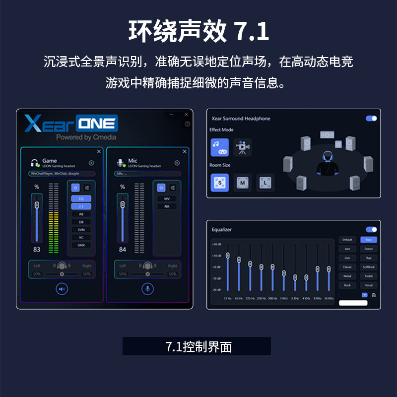 Ldon dragon guardian f04 wireless tri-mode 2.4g gaming headset - new over-ear design, high-fidelity audio, extended battery life